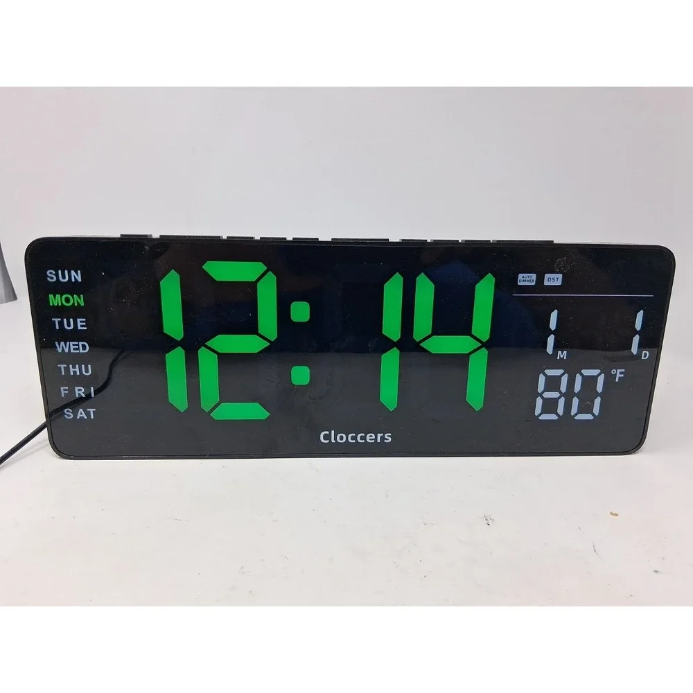 cloccers digital alarm clock Aux/battery Powered  Working.  I
